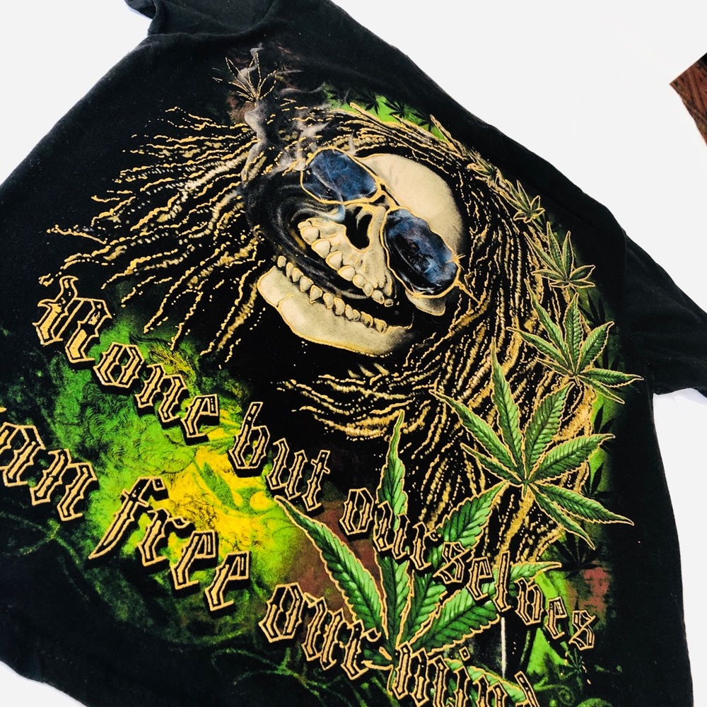 Rastafarian Skeleton Unisex T-Shirt